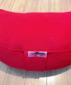 Yoga cushion for meditation crescent red - Alnada