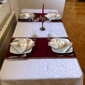 A FORMALLY DECORATED TABLE