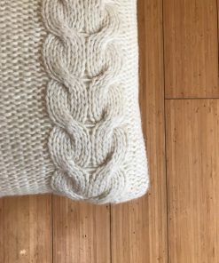HAND KNITTED PILLOW