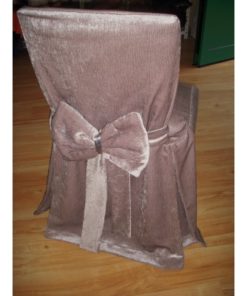 DECORATIVE CHAIR COVER WRINKLY SATIN