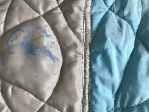 Unique bed cover Hand-painted satin