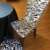 Elastične kratke navlake za stolice Zebra