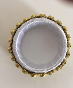 Alnada prstenovi za salvete Zlatna metalna mrežica unutrašnjost