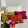 Dekorativni ručno pleteni jastuci od bukle vune