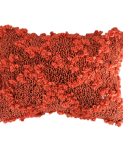 Aleya ručno pleteni jastuci od bukle vune Narandžasti