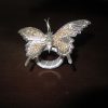 Prsten za salvete srebrni leptir