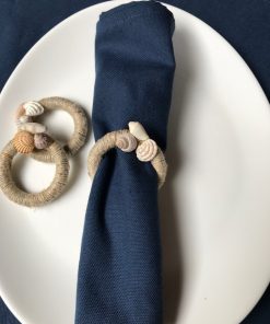 Restoranske pamučne salvete Tamno plave sa prstenom