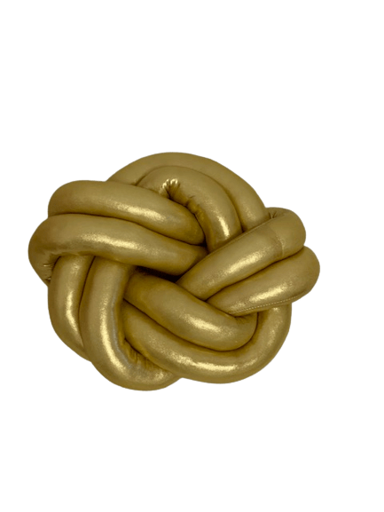 Dekorativni zlatni jastuk Dvostruki keltski čvor