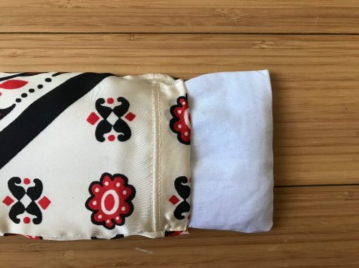 Lavender Silk Eye Pads Red and Black