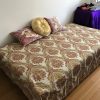 Baroque double bed cover,