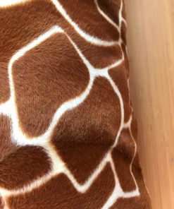 Podni jastuk ekološko krzno žirafa print