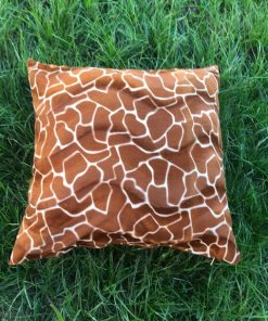 Podni jastuk ekološko krzno žirafa print