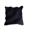 Boho jastuk sa tapiserija ukrasom crni