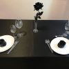 Alnada festive tablecloths black satin