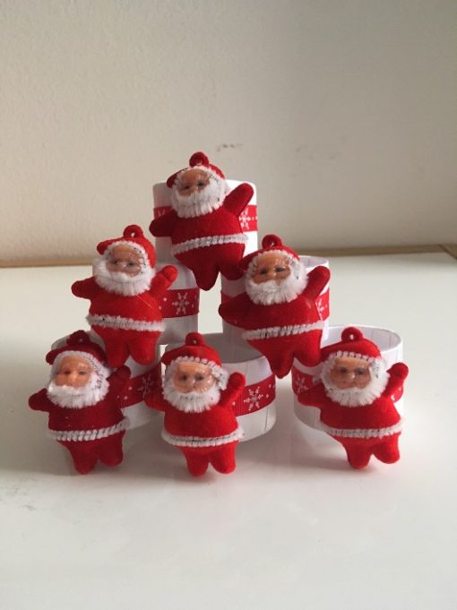 Alnada festive napkin rings Santa Claus