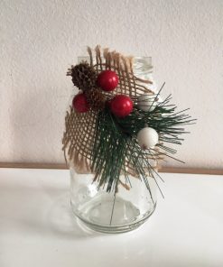 Decorative candlestick jar Pine cone