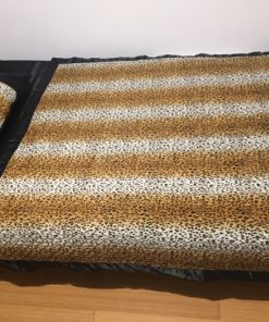 Leopard print double bed covers