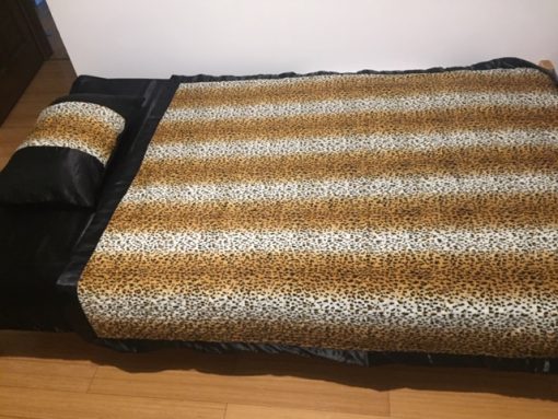 Prekrivač za bračni krevet leopard print