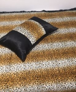 Leopard print double bed covers