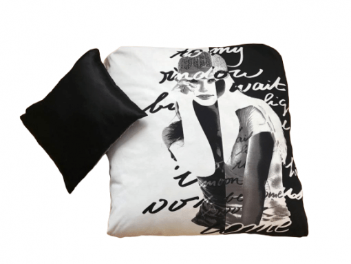Modern decorative pillows Pop art portrait