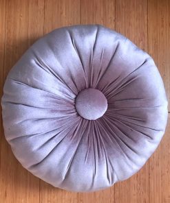 Round stylish plush pillows Lavender color