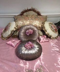 Bohemian bedspread of satin and organdy Princess