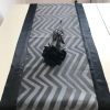 Table decorative runner Plush with zigzag motif