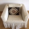 Stretch covers for armchairs Beige natural