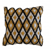 Dekorativni pamučni jastuk sa vezenim rombovima