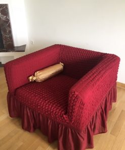 Elastične univerzalne navlake za fotelje bordo