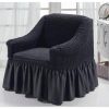 Universal stretch chair covers Anthracite black