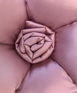 Dekorativni jastuk roze ruža od satena