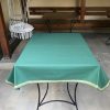 Cotton tablecloths Green with gold ribbon