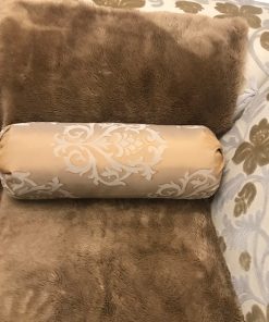 Decorative roller pillow Brocade with crowns