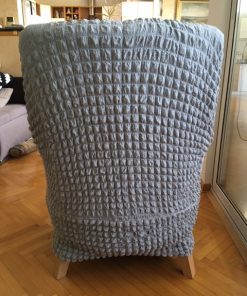 Stretch covers for armchairs Gray popcorn