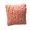 Dekorativni jastuk od debele vune Pink ručno pleten