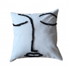 Aleya beli dekorativni pamučni jastuk Lice