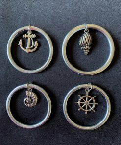 Dekorativni metalni prstenovi sa morskim motivima
