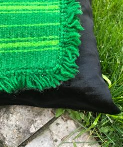 Alnada zeleni tkani na razboju jastuk