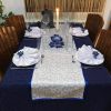 Plavo srebrni slavski sto