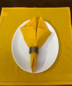 Žuta pamučna salveta za ručavanje