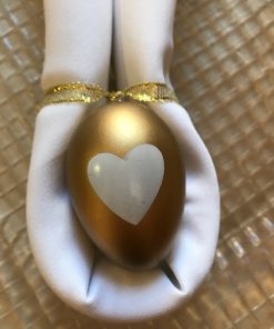 Uskršnje salvete sa prstenom zlatno jaje