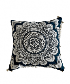 Jastuk za dekoraciju i meditaciju Belo plava mandala